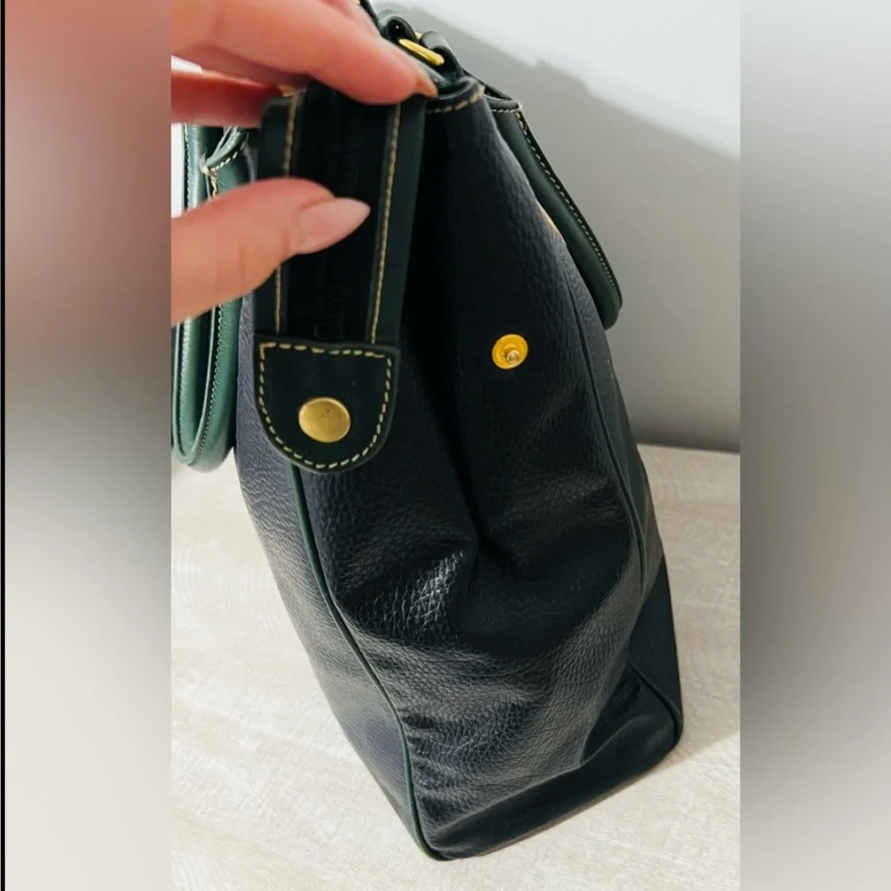 Vintage Rudolph Valentino Black Leather Bag - Picture 6 of 12